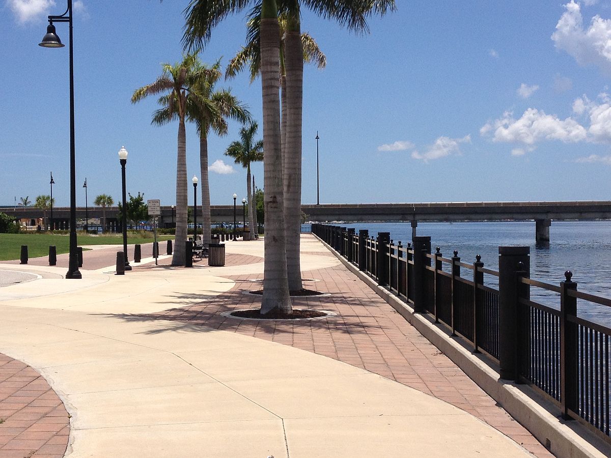 Beautiful Harbor Walkway in Punta Gorda Florida